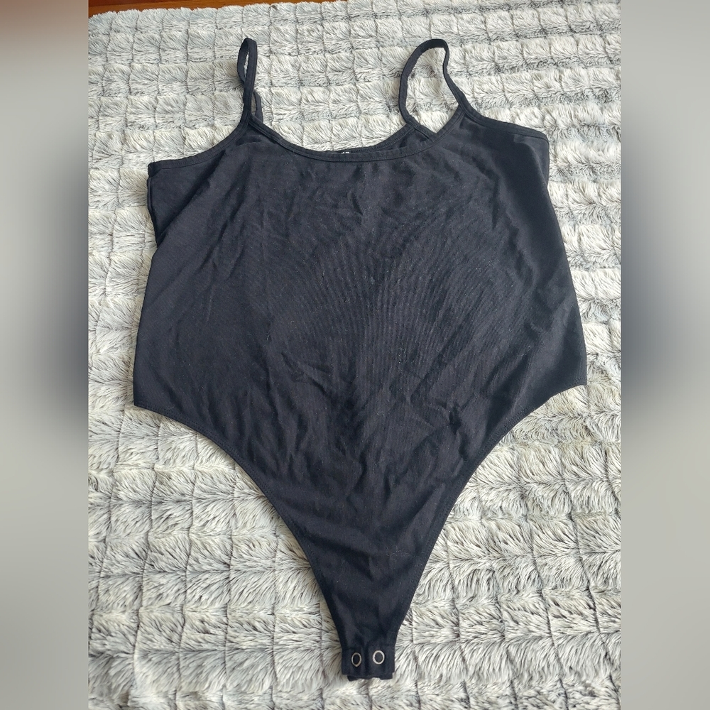 Fashion Nova tank bodysuit 3x black